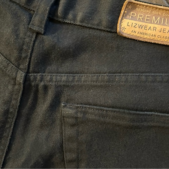 Liz Claiborne classic fit black jeans, size 12 - Picture 3 of 4